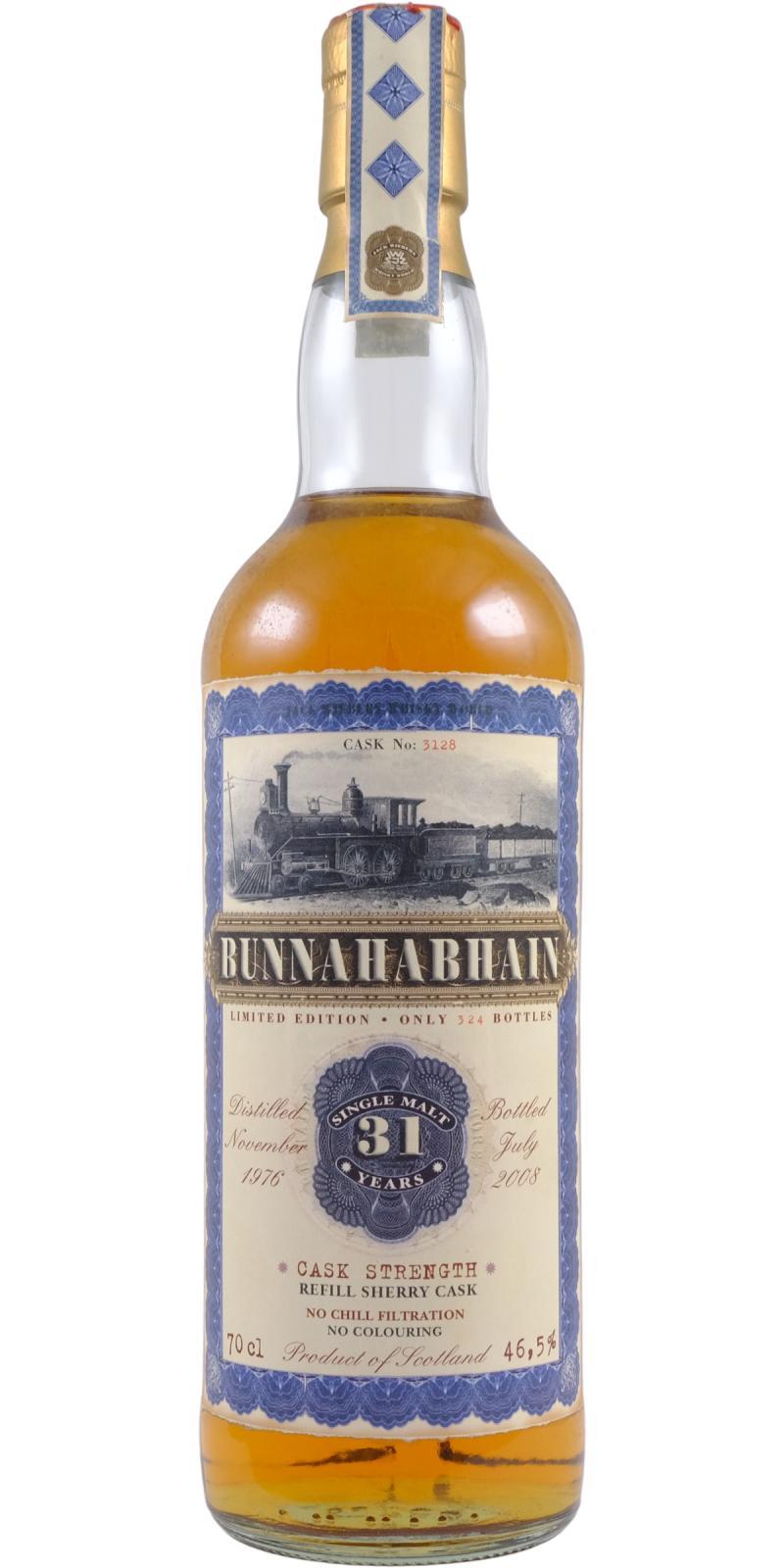 Bunnahabhain 1976 JW Old Train Line