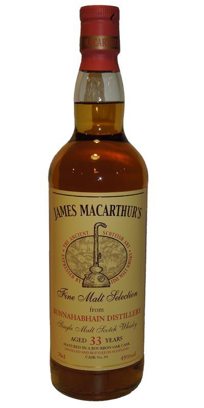 Bunnahabhain 33-year-old JM Fine Malt Selection