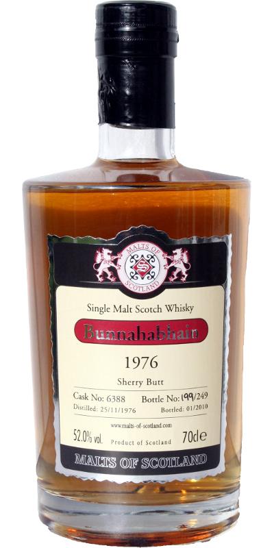 Bunnahabhain 1976 MoS