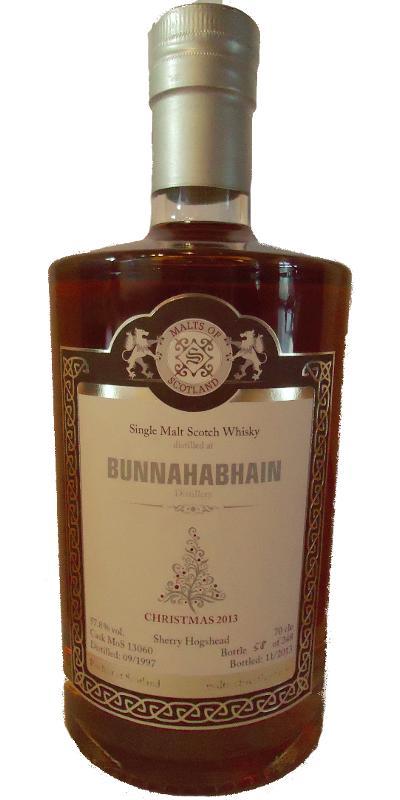 Bunnahabhain 1997 MoS Christmas 2013