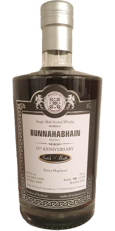 Bunnahabhain 2000 MoS 15th Anniversary of Scotch Broth