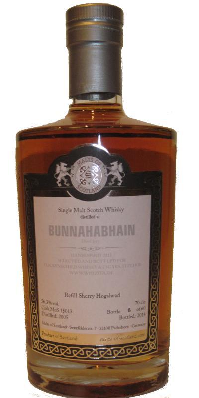 Bunnahabhain 2005 MoS whizita Hanse Spirit 2015