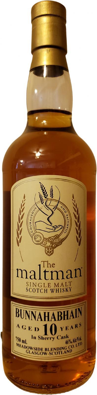 Bunnahabhain 2001 MBl The Maltman