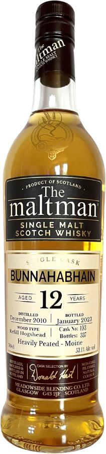 Bunnahabhain 2010 MBl The Maltman