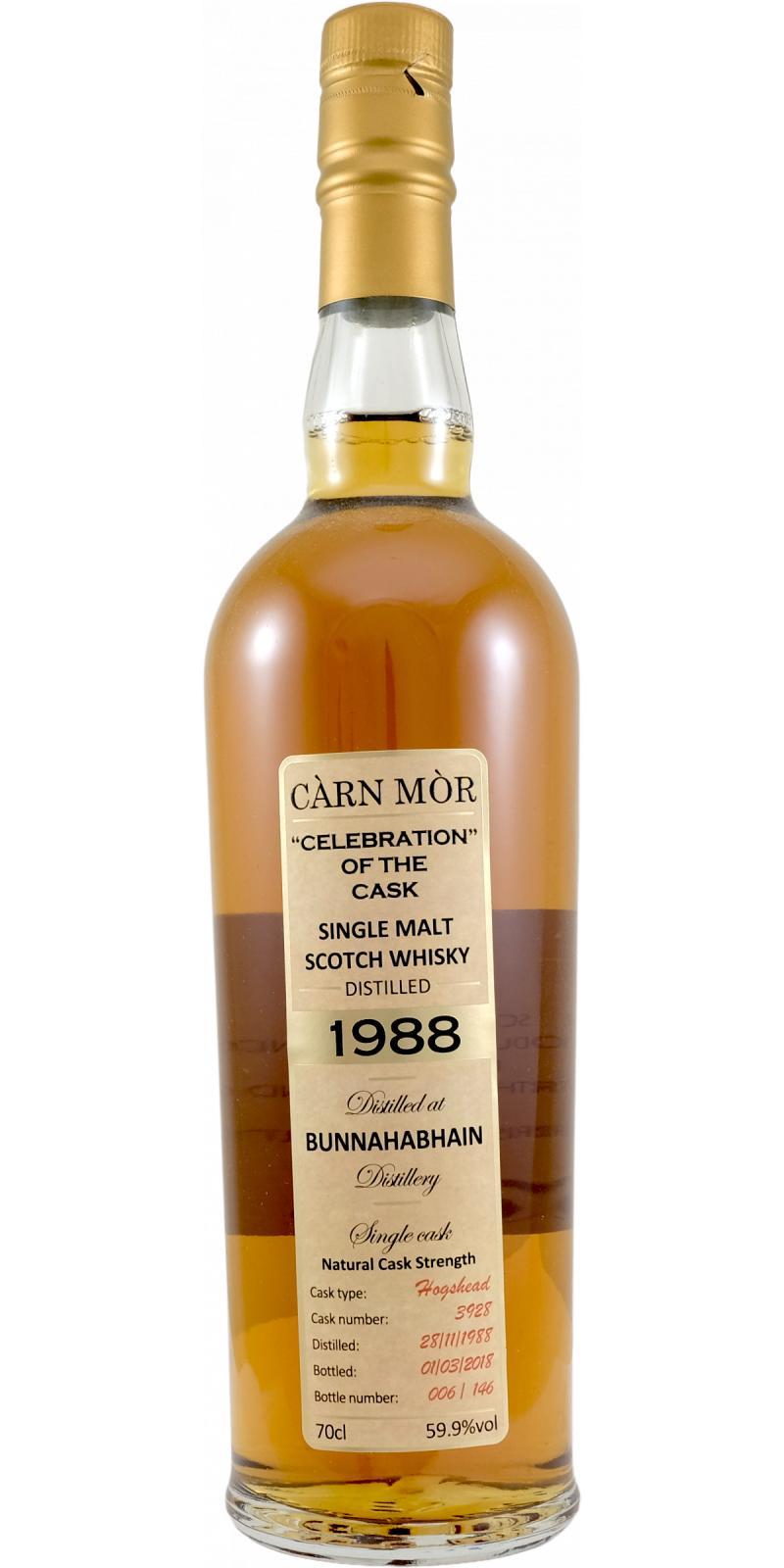 Bunnahabhain 1988 MMcK Càrn Mòr Celebration of the Cask