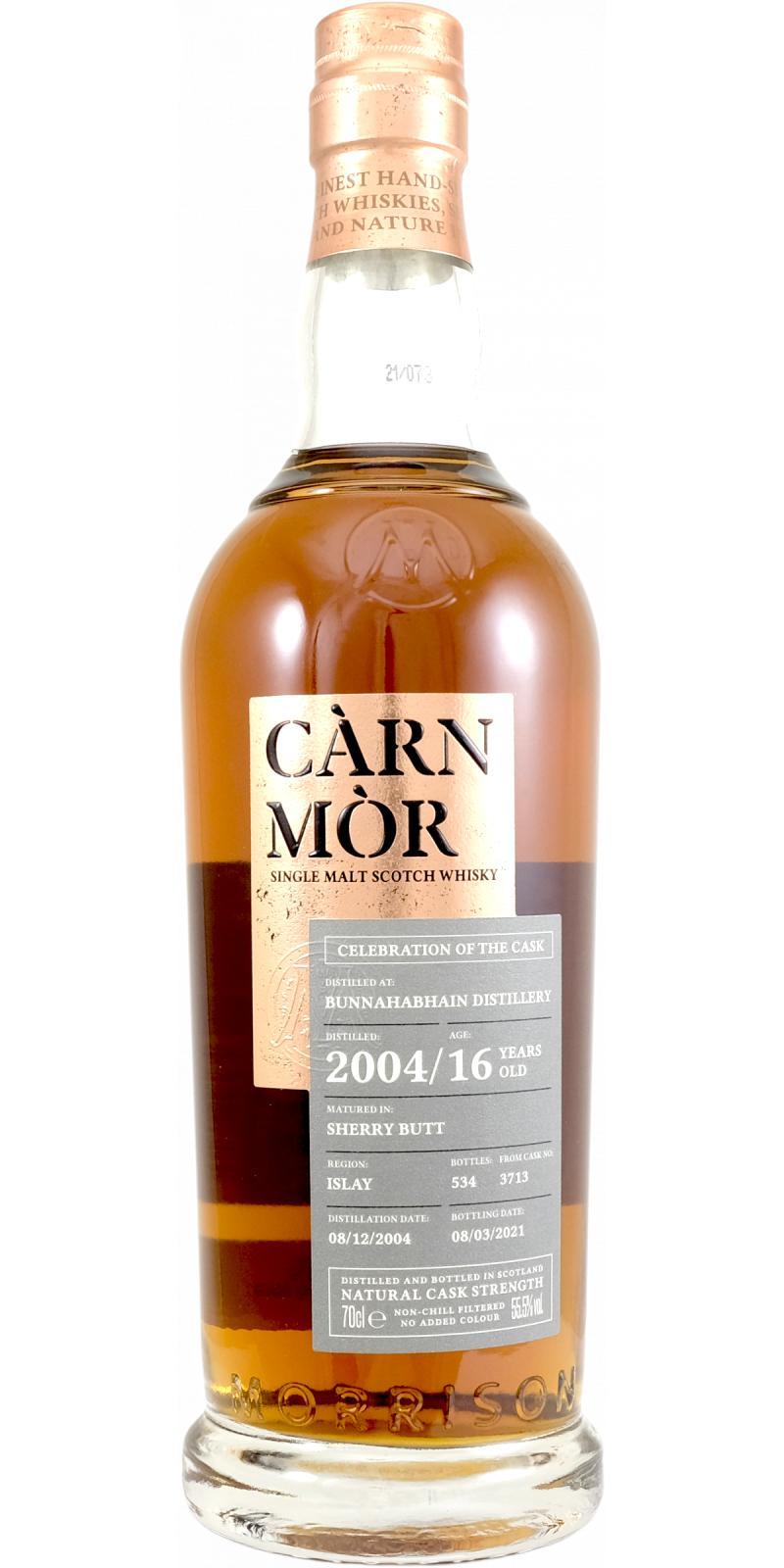 Bunnahabhain 2004 MSWD Càrn Mòr Celebration of the Cask