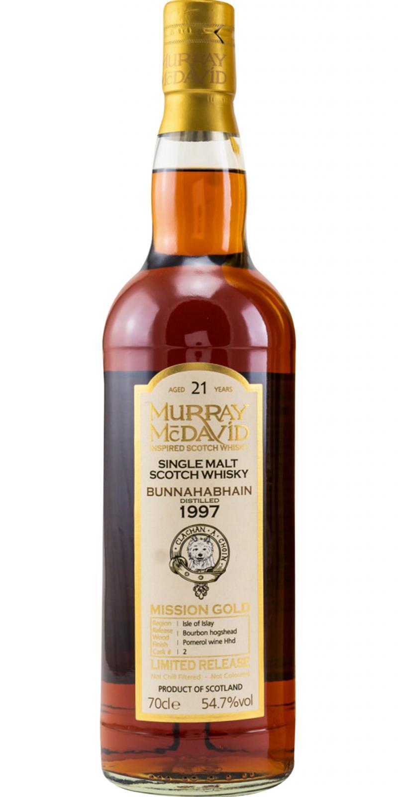 Bunnahabhain 1997 MM Mission Gold - Limited Release