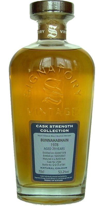 Bunnahabhain 1978 SV Cask Strength Collection