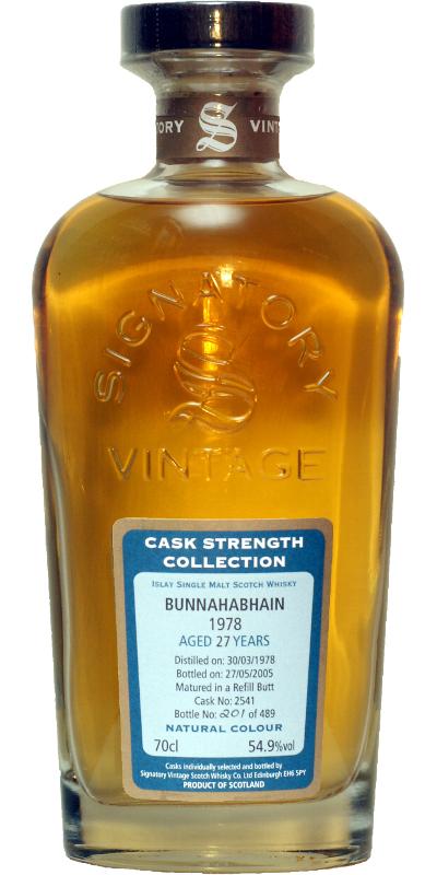 Bunnahabhain 1978 SV Cask Strength Collection