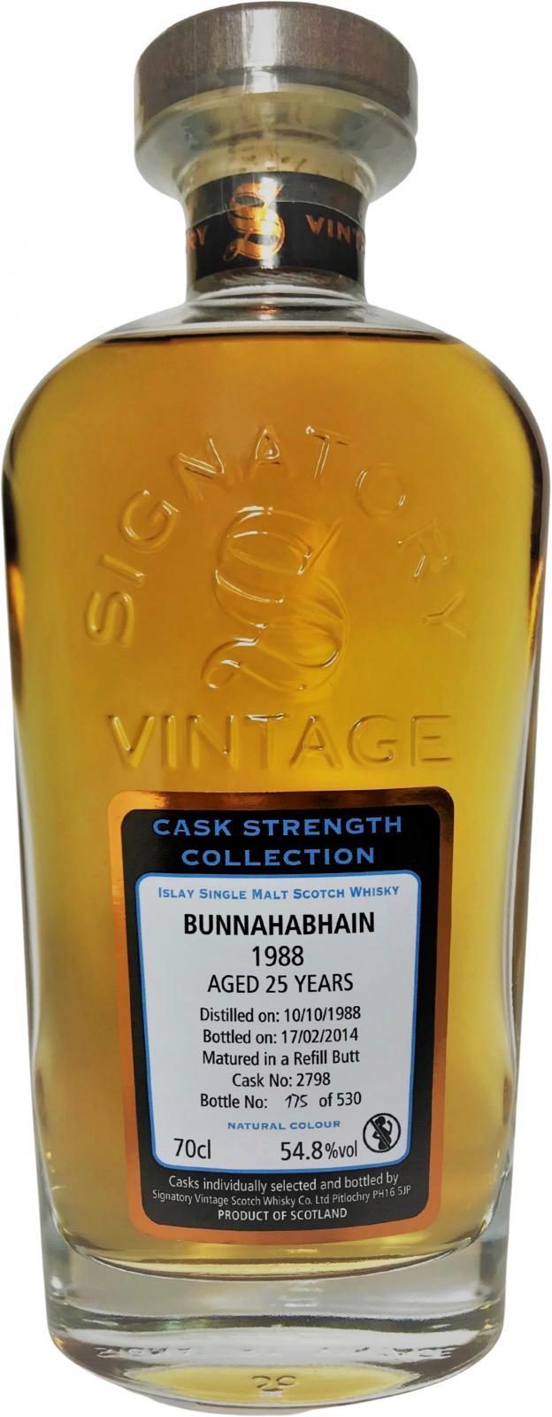 Bunnahabhain 1988 SV Cask Strength Collection