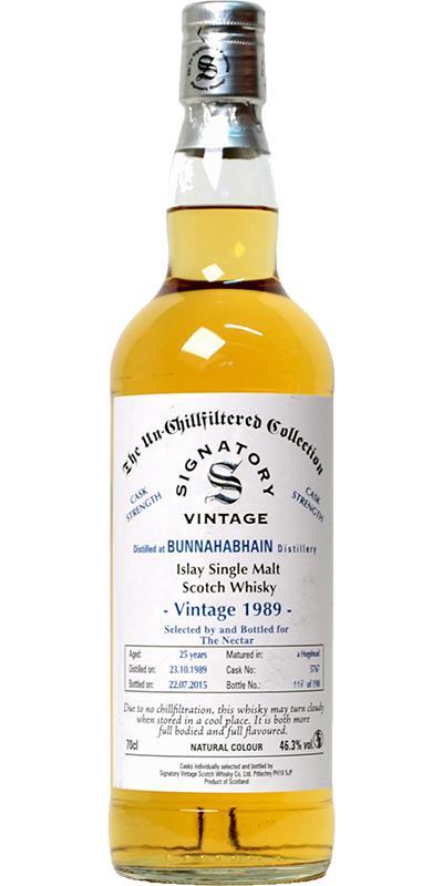 Bunnahabhain 1989 SV The Un-Chillfiltered Collection - Cask Strength