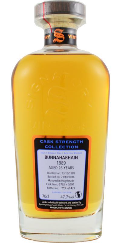 Bunnahabhain 1989 SV Cask Strength Collection