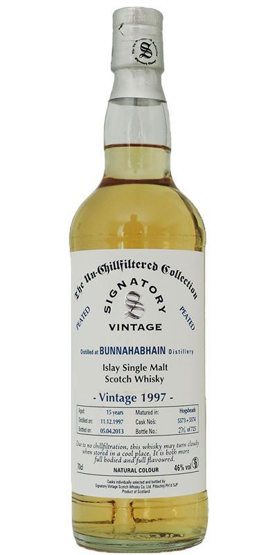 Bunnahabhain 1997 SV The Un-Chillfiltered Collection