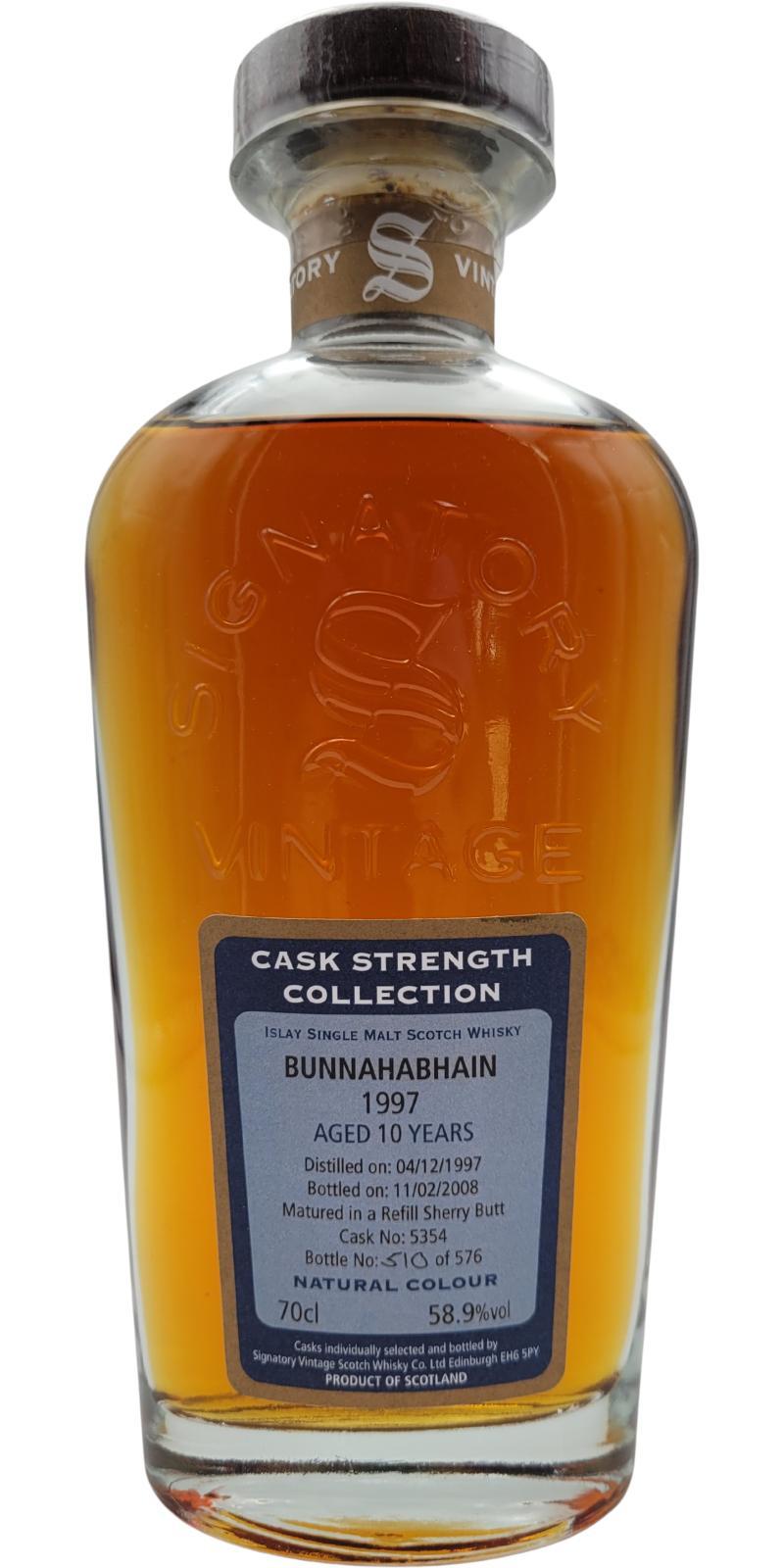 Bunnahabhain 1997 SV Cask Strength Collection