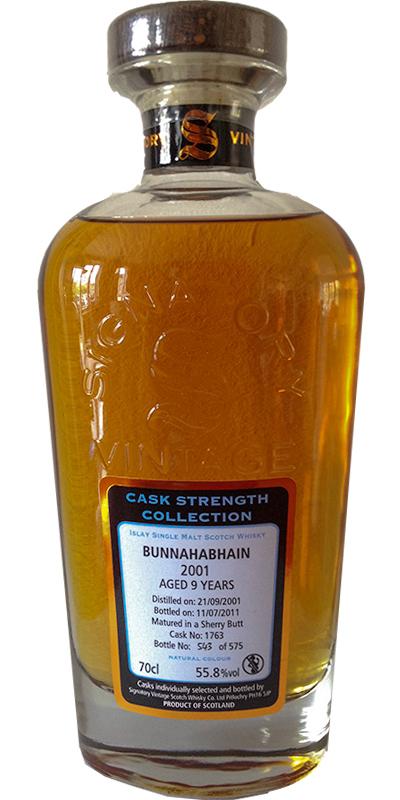 Bunnahabhain 2001 SV Cask Strength Collection