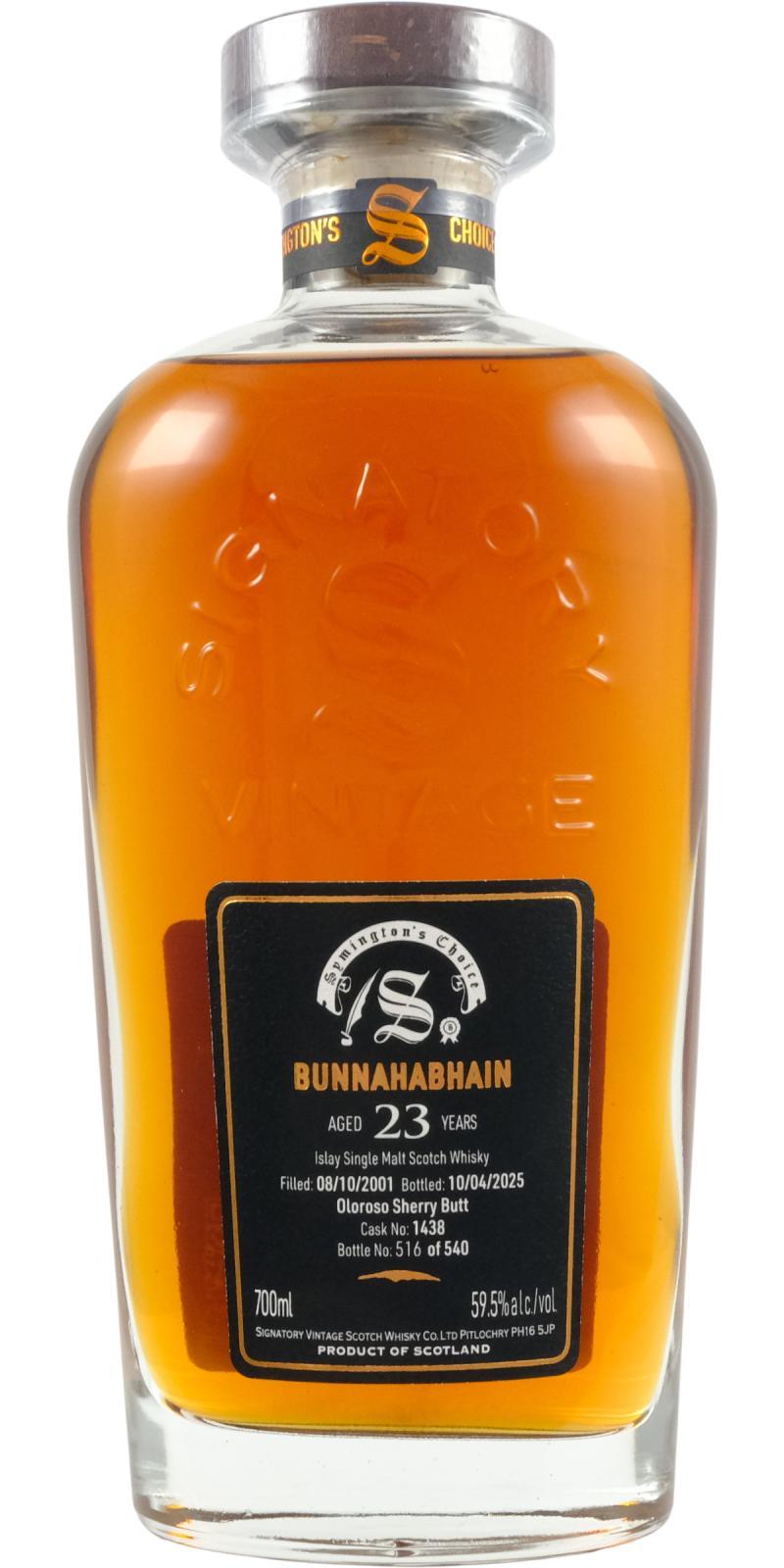 Bunnahabhain 2001 SV Cask Strength Collection - Symington’s Choice