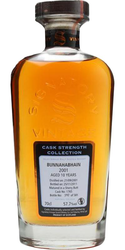 Bunnahabhain 2001 SV Cask Strength Collection