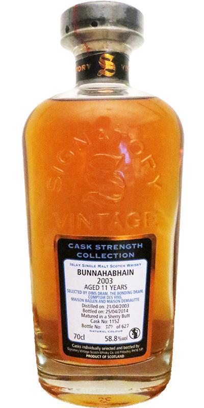 Bunnahabhain 2003 SV Cask Strength Collection