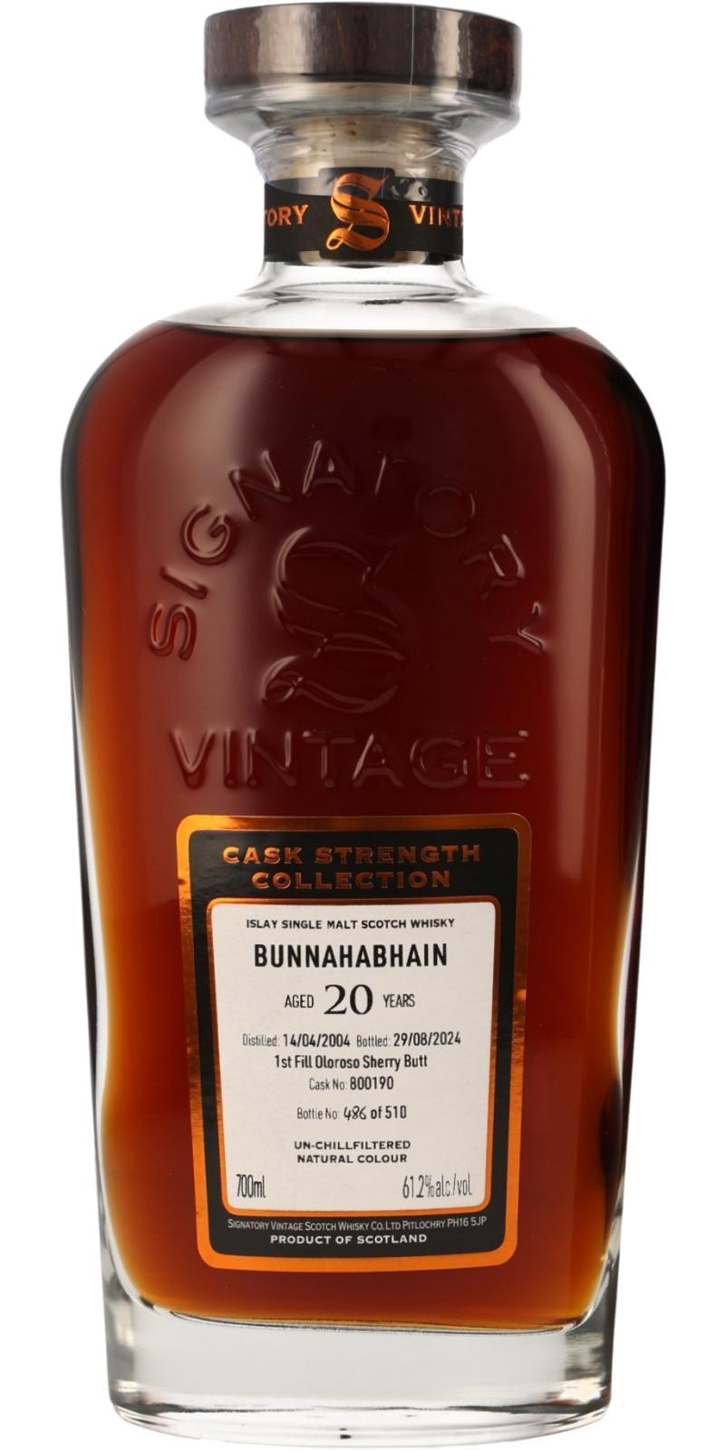 Bunnahabhain 2004 SV Cask Strength Collection