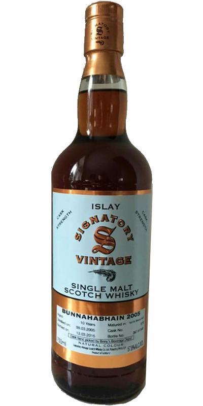 Bunnahabhain 2005 SV Vintage Collection - Cask Strength