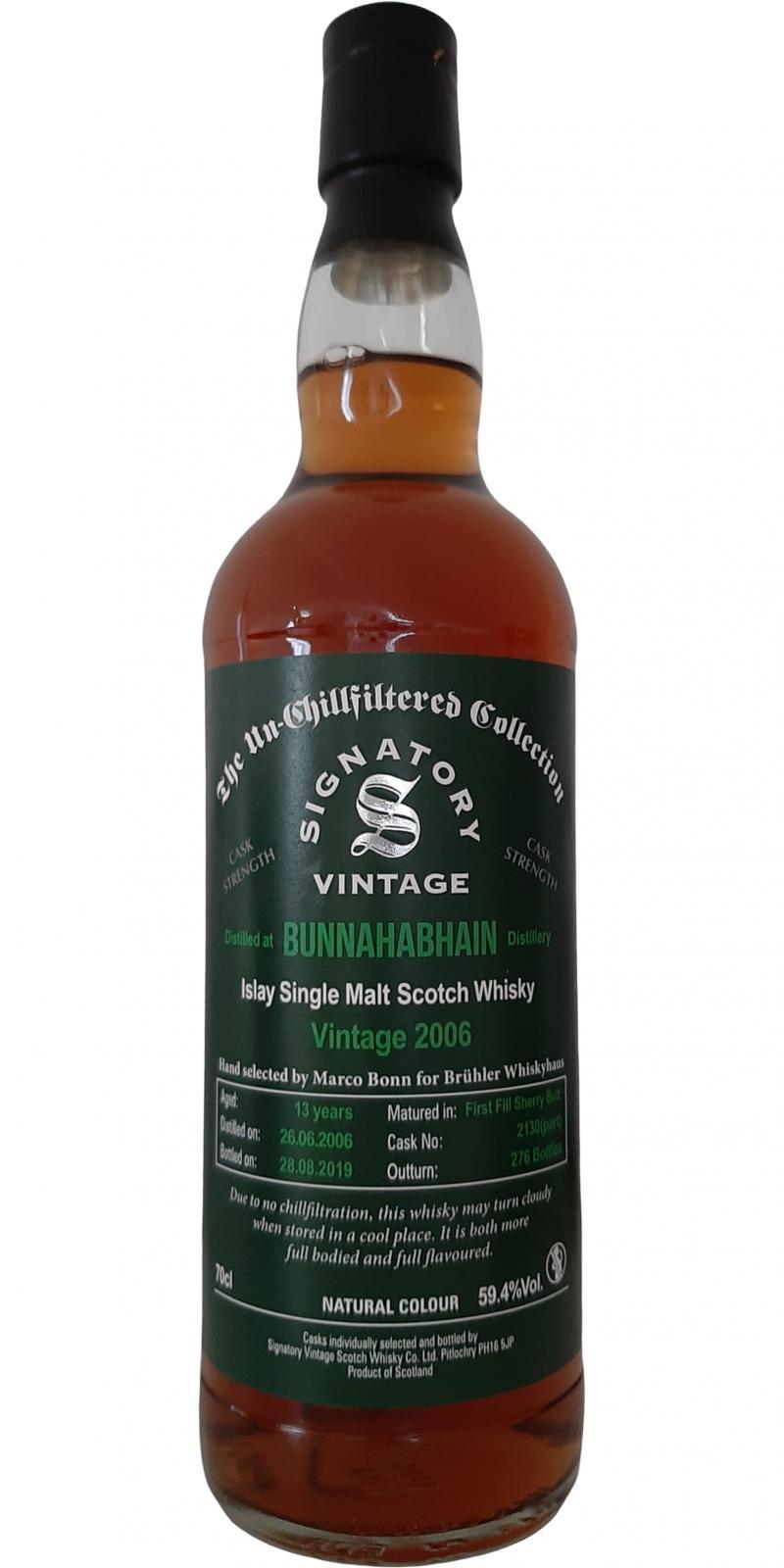 Bunnahabhain 2006 SV The Un-Chillfiltered Collection