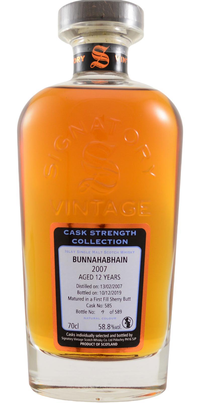 Bunnahabhain 2007 SV Cask Strength Collection