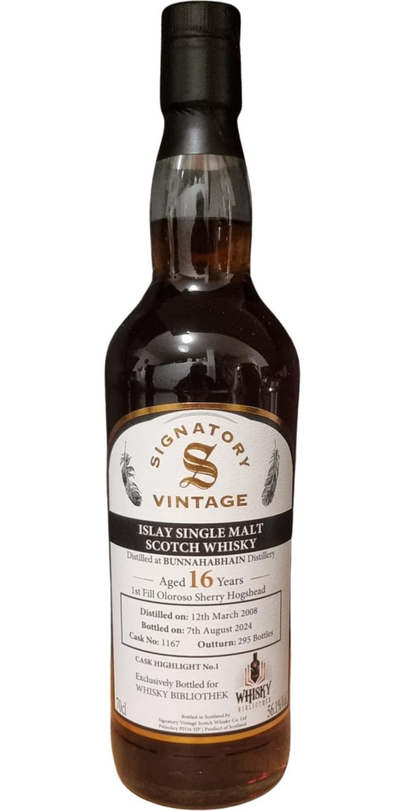 Bunnahabhain 2008 SV Cask Highlight No 1