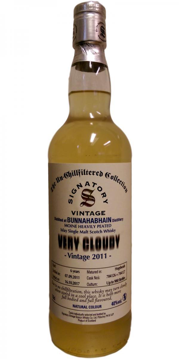 Bunnahabhain 2011 SV The Un-Chillfiltered Collection - Very Cloudy