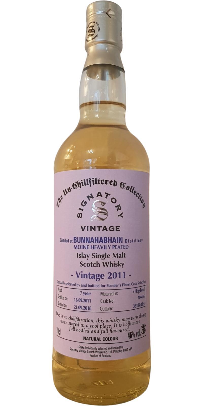 Bunnahabhain 2011 SV Moine The Un-Chillfiltered Collection