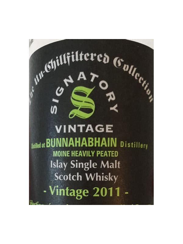 Bunnahabhain 2011 SV Moine Vintage Collection