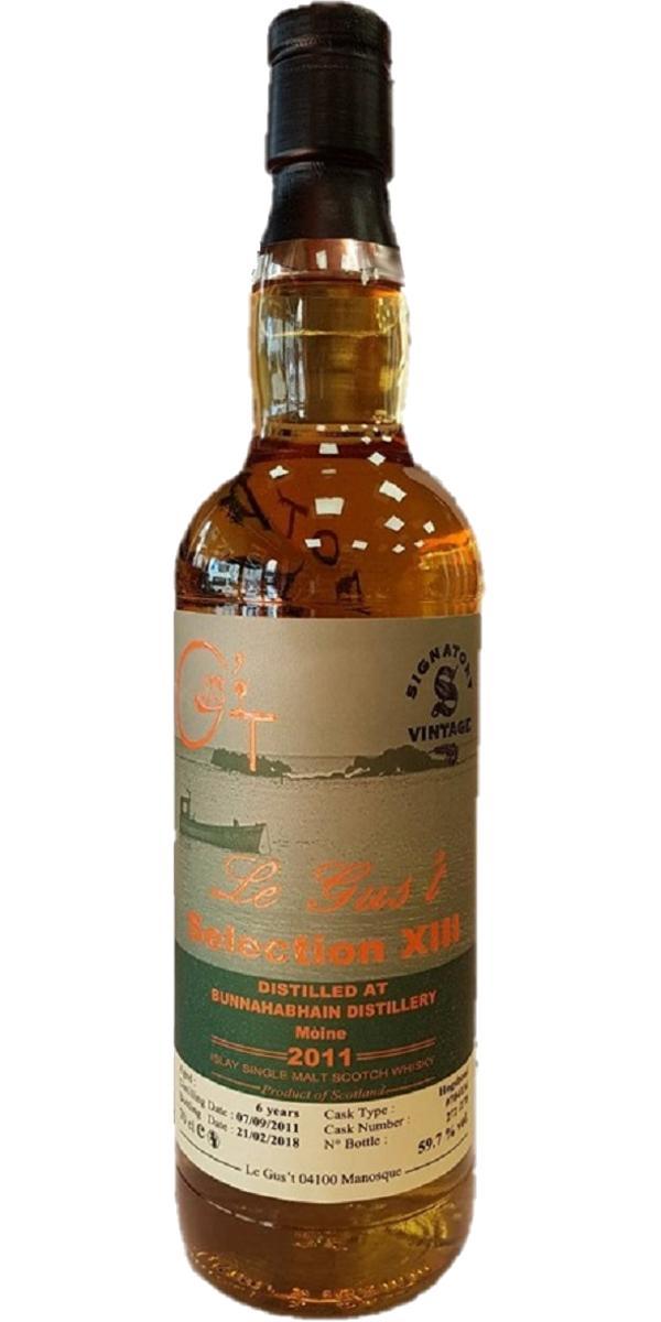 Bunnahabhain 2011 SV Moine Le Gus't Selection XIII
