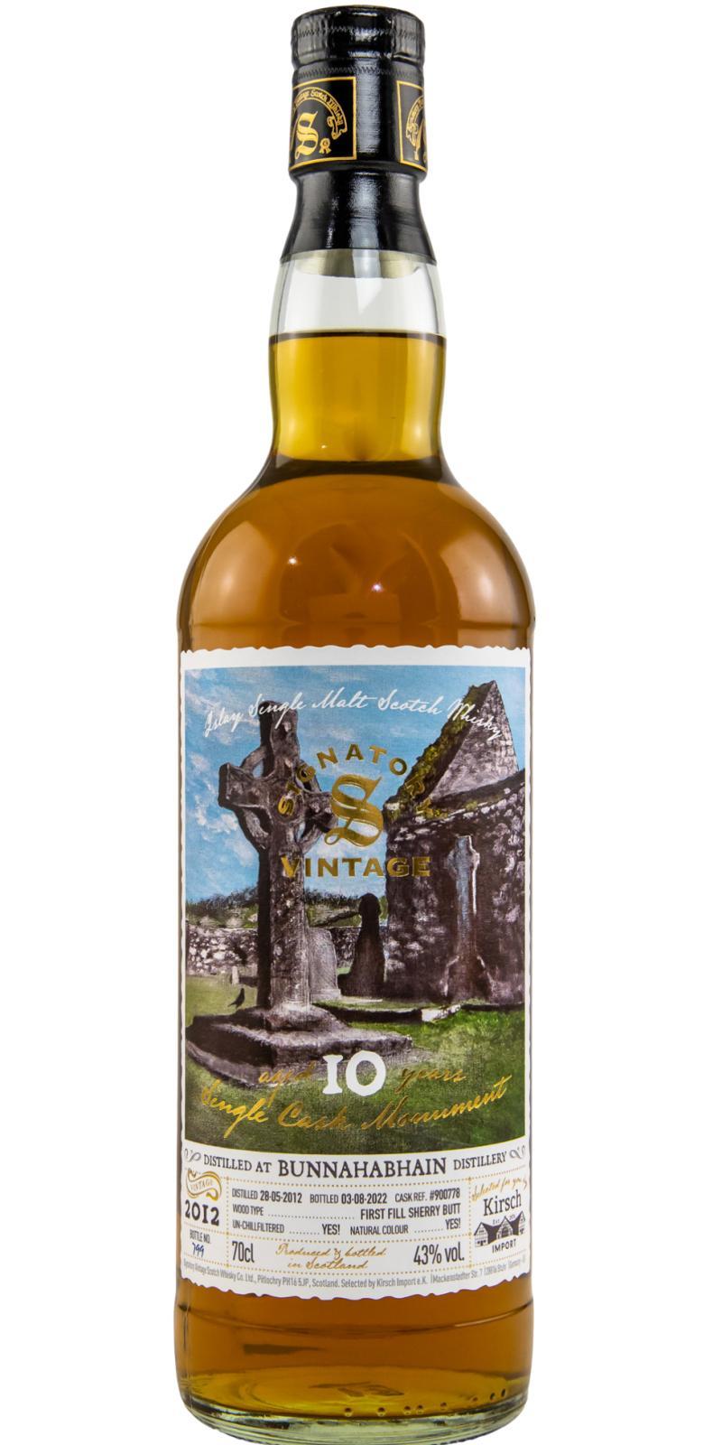 Bunnahabhain 2012 SV Vintage Collection