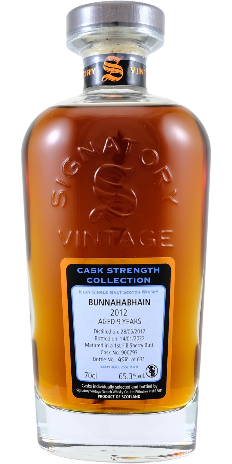 Bunnahabhain 2012 SV Cask Strength Collection