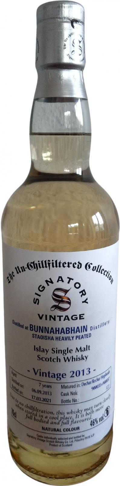 Bunnahabhain 2013 SV The Un-Chillfiltered Collection