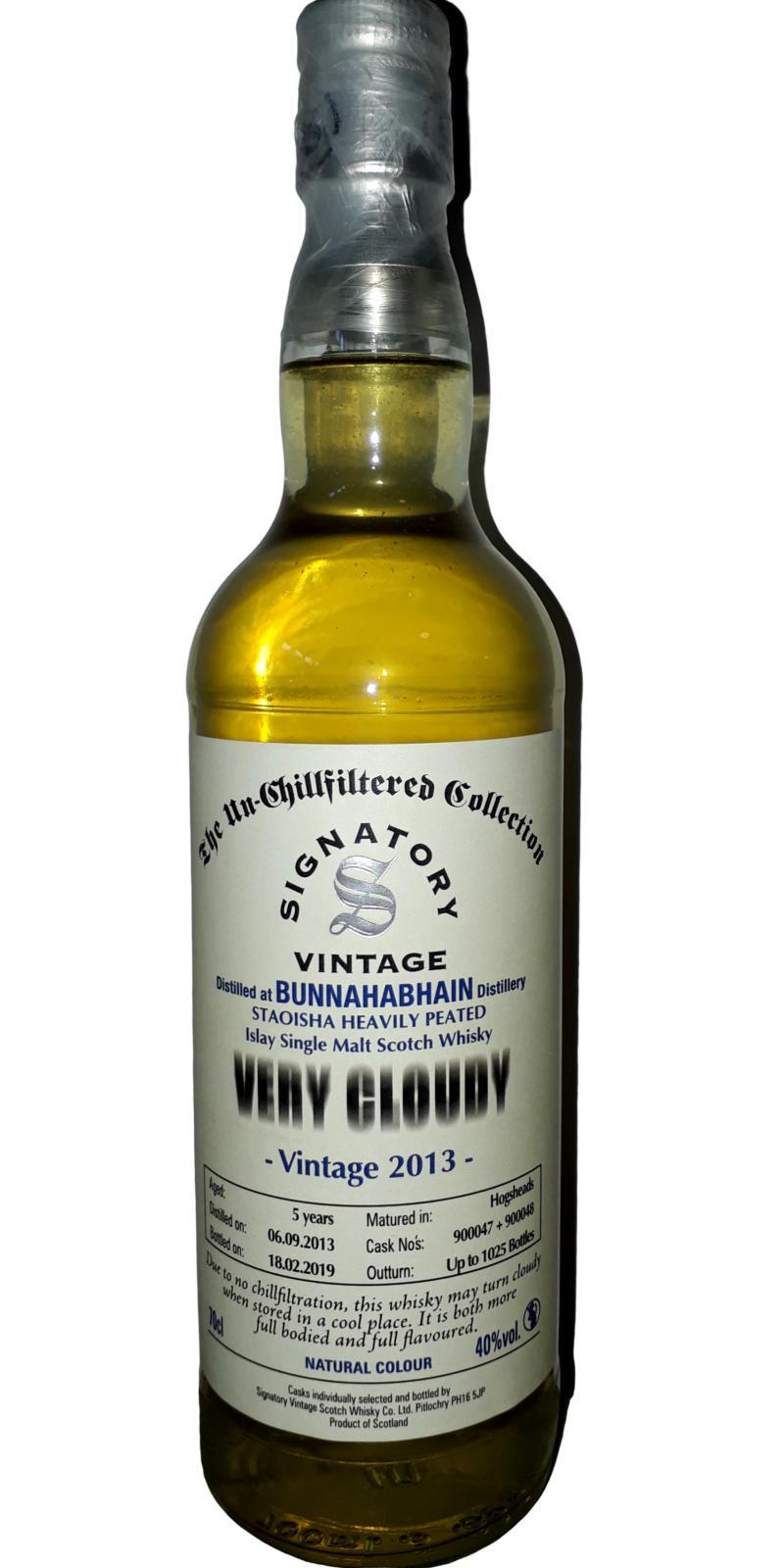 Bunnahabhain 2013 SV The Un-Chillfiltered Collection - Very Cloudy