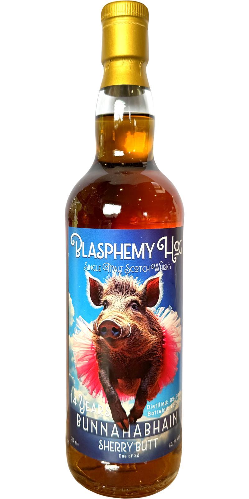 Bunnahabhain 2010 TBBr Blasphemy Hog