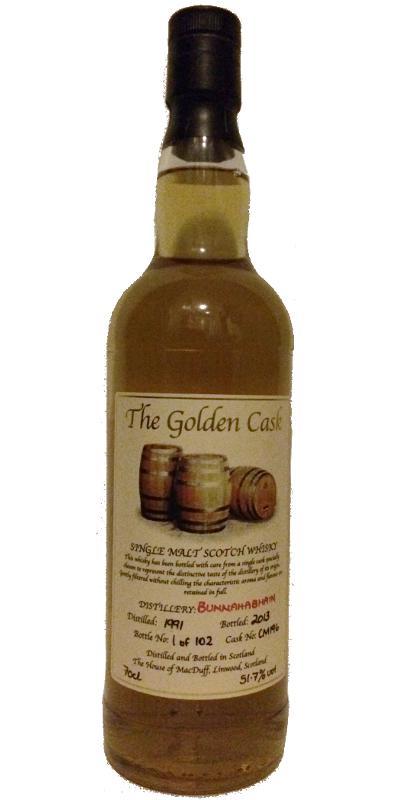 Bunnahabhain 1991 HMcD The Golden Cask