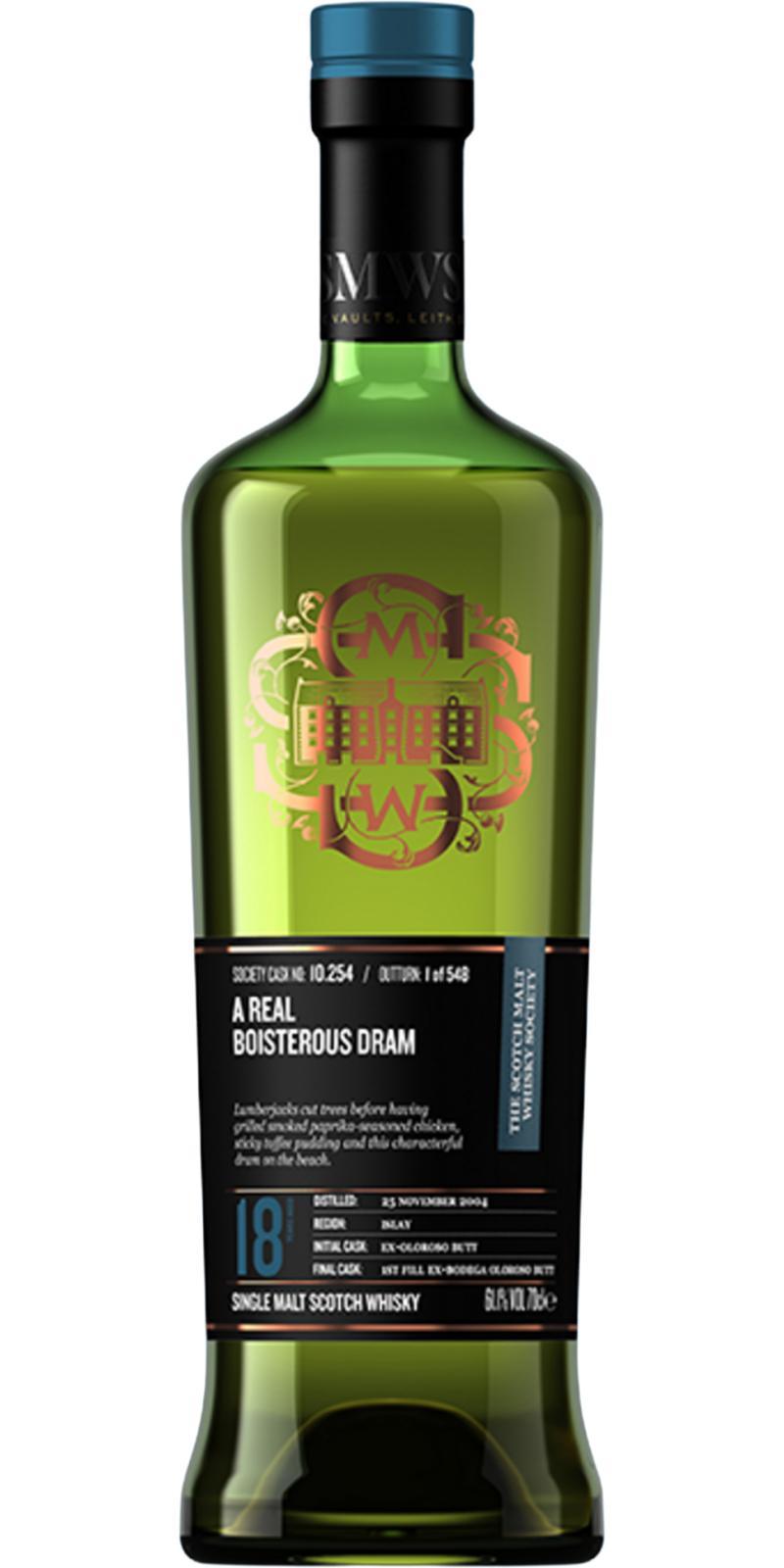 Bunnahabhain 2004 SMWS 10.254 A real boisterous dram