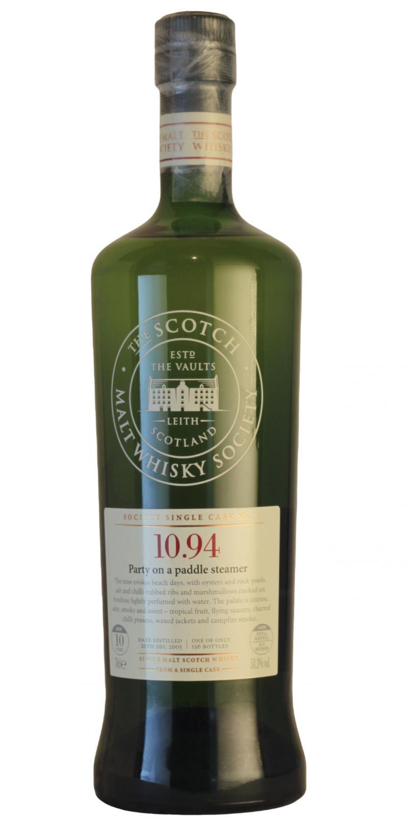 Bunnahabhain 2005 SMWS 10.94 Party on a paddle steamer