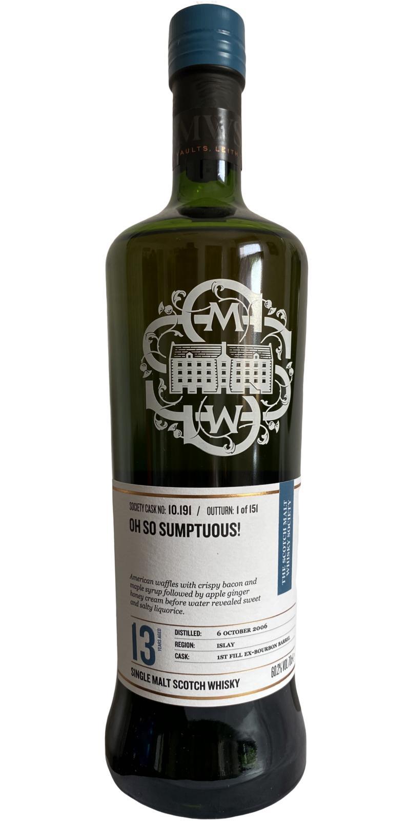 Bunnahabhain 2006 SMWS 10.191 Oh so sumptuous!