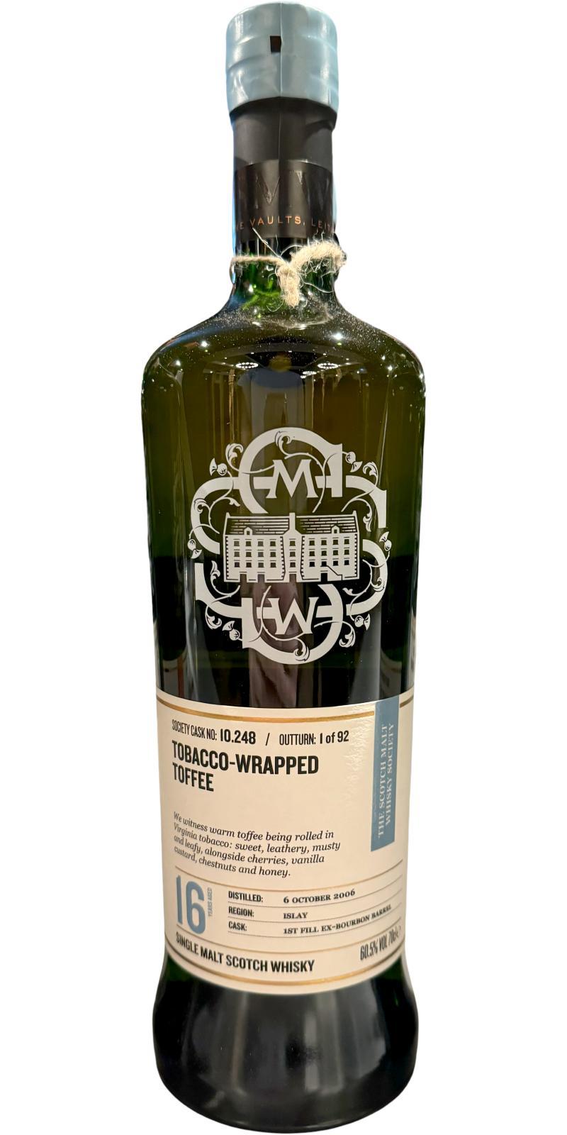 Bunnahabhain 2006 SMWS 10.248 Tobacco-wrapped toffee