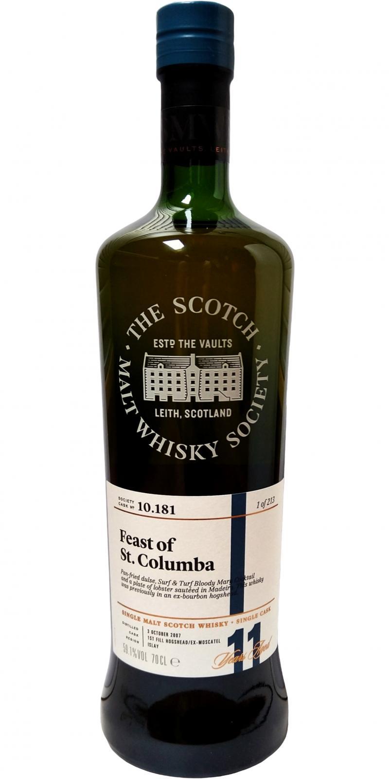 Bunnahabhain 2007 SMWS 10.181 Feast of St. Columba