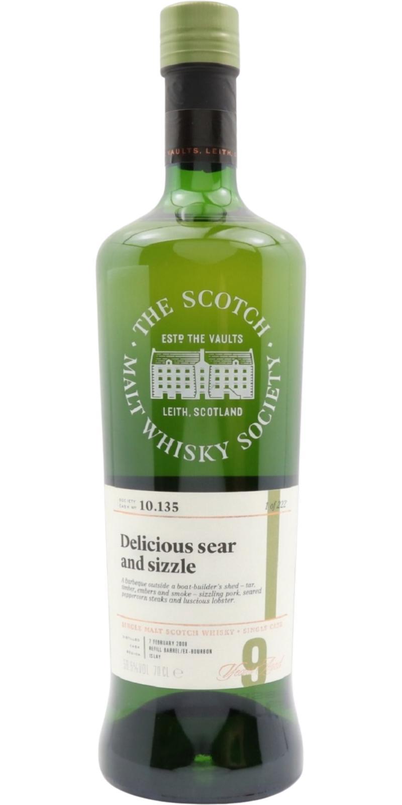 Bunnahabhain 2008 SMWS 10.135 Delicious sear and sizzle