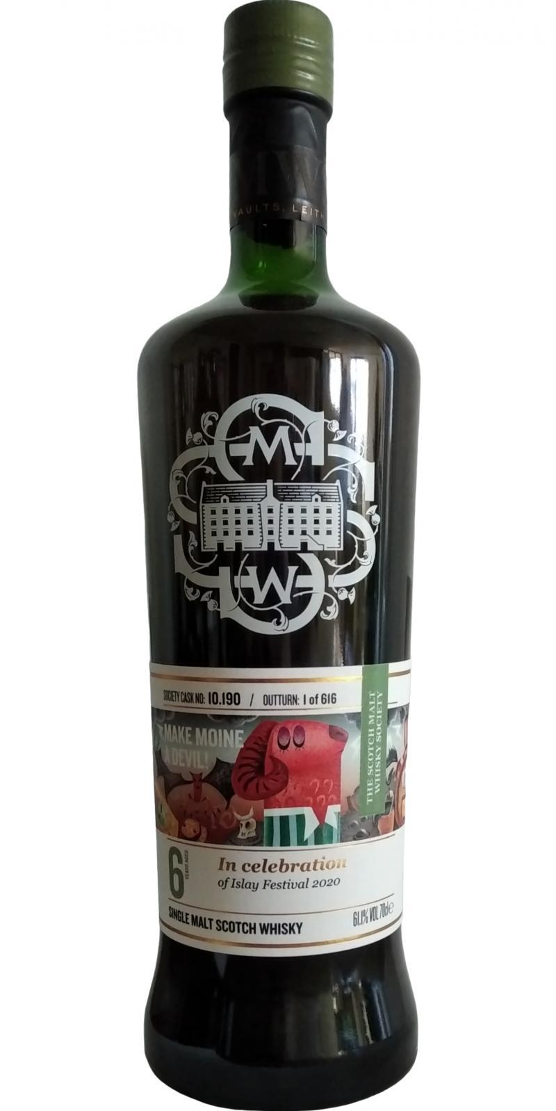 Bunnahabhain 2013 SMWS 10.190 Make moine a devil!