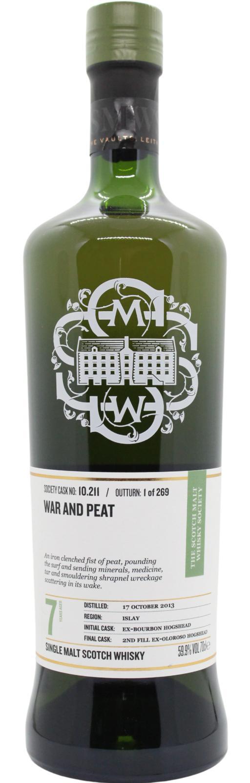 Bunnahabhain 2013 SMWS 10.211 War and Peat