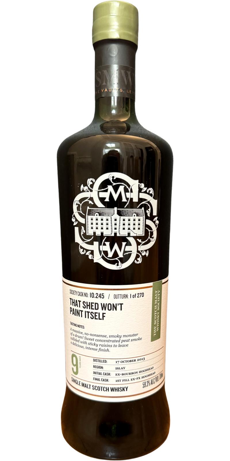 Bunnahabhain 2013 SMWS 10.245 That shed won't paint itself