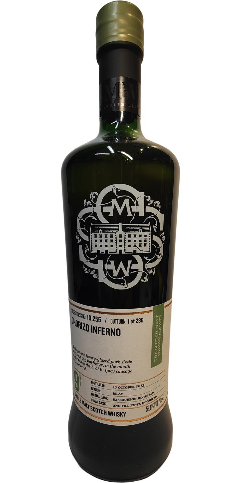 Bunnahabhain 2013 SMWS 10.255 Chorizo inferno