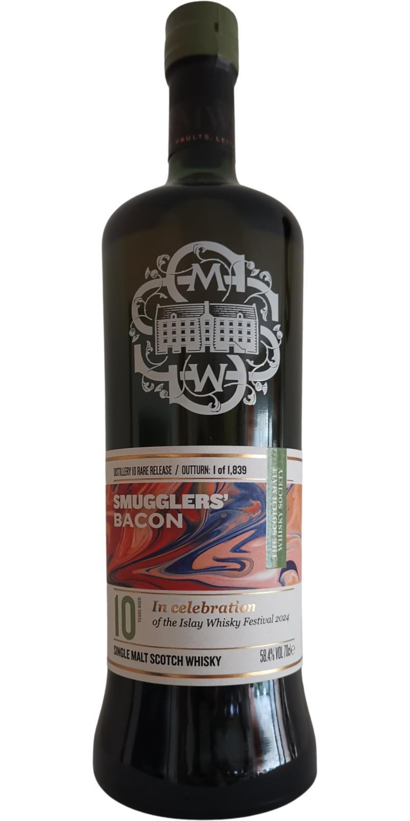 Bunnahabhain SMWS Distillery 10 Rare Release Smugglers' bacon
