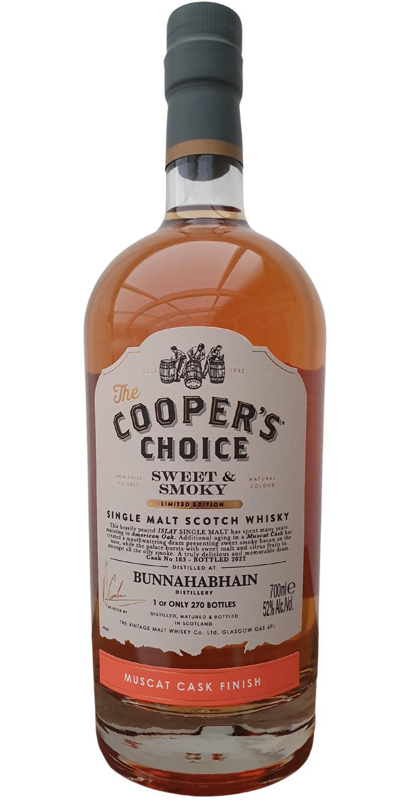 Bunnahabhain Sweet & Smoky VM The Cooper's Choice