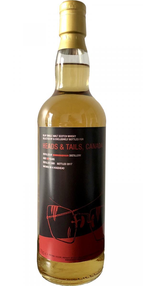 Bunnahabhain 1989 TWA Joint Bottling with Heads & Tails, Canada